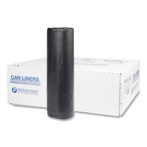 Integrated Bagging Systems 45 gal Trash Bags, 40 in x 48 in, Heavy-Duty, 16 microns, Black, 250 PK S404816K - main